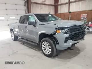 2024 Chevrolet Silverado 1500 Custom with VIN 1GCPDBEK2RZ248428, listed as a IAAI auction lot 42892505 with 8,754 mi miles and . Bid and sale history available at DreamBid. Image 1.