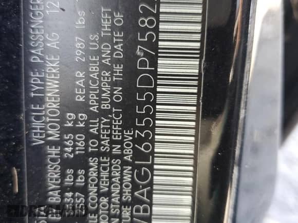 2005 BMW 7 Series 745i z VIN WBAGL63555DP75827, wystawiony jako Copart lot #59877265 z przebiegiem Nie podano mil oraz Szkoda całkowita • Salvage title. Historia ofert i sprzedaży dostępna na DreamBid. Obrazek 13.