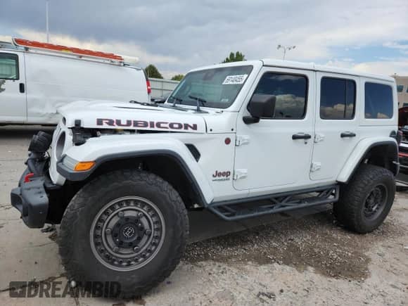2021 Jeep Wrangler Unlimited Rubicon z VIN 1C4HJXFG0MW521638, wystawiony jako Copart lot #69140455 z przebiegiem 44 275 mil mil oraz Szkoda całkowita • Salvage title. Historia ofert i sprzedaży dostępna na DreamBid. Obrazek 1.