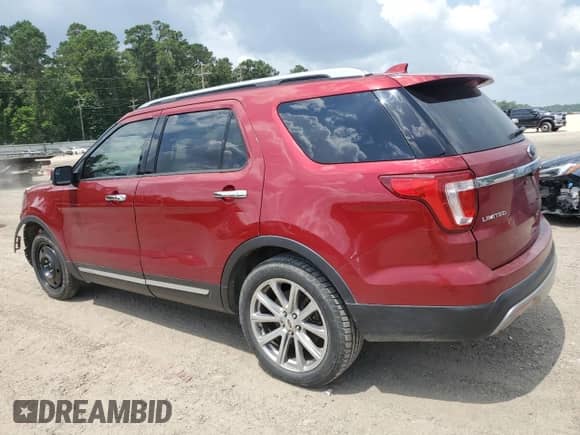 2017 Ford Explorer Limited z VIN 1FM5K7FH7HGD90406, wystawiony jako Copart lot #62989095 z przebiegiem 126 423 mil mil oraz Szkoda całkowita • Salvage title. Historia ofert i sprzedaży dostępna na DreamBid. Obrazek 2.
