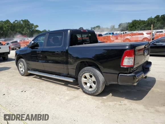 2021 Ram 1500 Big Horn with VIN 1C6RREFM6MN814934, listed as a Copart auction lot 57633925 with 57,154 mi miles and Salvage title. Bid and sale history available at DreamBid. Image 2.