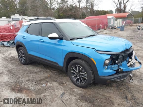 2024 Chevrolet TrailBlazer ACTIV with VIN KL79MVSL0RB199047, listed as a IAAI auction lot 41198810 with 12,434 mi miles and . Bid and sale history available at DreamBid. Image 1.