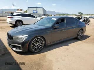 2019 BMW 7 Series 740i with VIN WBA7E2C57KB217133, listed as a Copart auction lot 70962405 with 99,965 mi miles and Clean title. Bid and sale history available at DreamBid. Image 1.