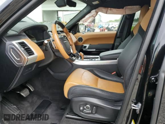 2021 Land Rover Range Rover Sport SVR with VIN SALWZ2REXMA761797, listed as a Copart auction lot 60211175 with 19,422 mi miles and Salvage title. Bid and sale history available at DreamBid. Image 7.