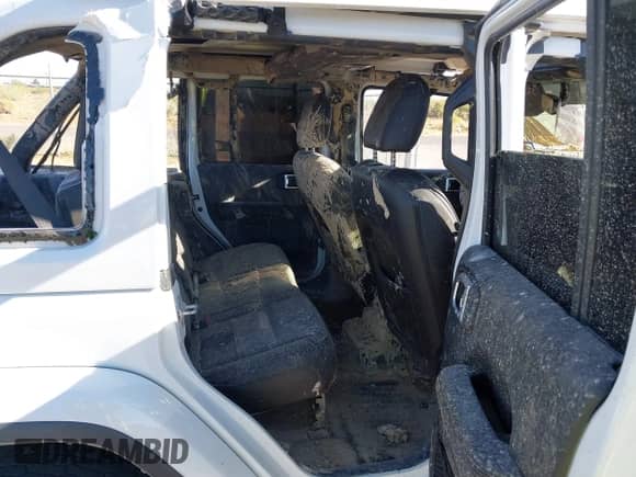 2022 Jeep Wrangler Unlimited Sahara with VIN 1C4HJXEN0NW163393, listed as a IAAI auction lot 42348484 with Not provided miles and . Bid and sale history available at DreamBid. Image 8.