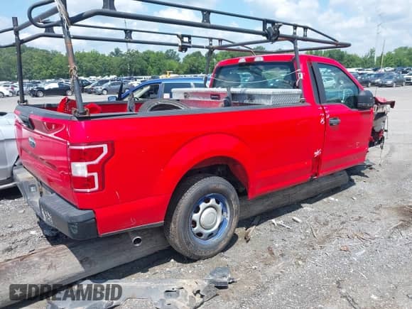 2019 Ford F-150 XL with VIN 1FTMF1CBXKKD80040, listed as a IAAI auction lot 42415800 with 160,431 mi miles and . Bid and sale history available at DreamBid. Image 4.