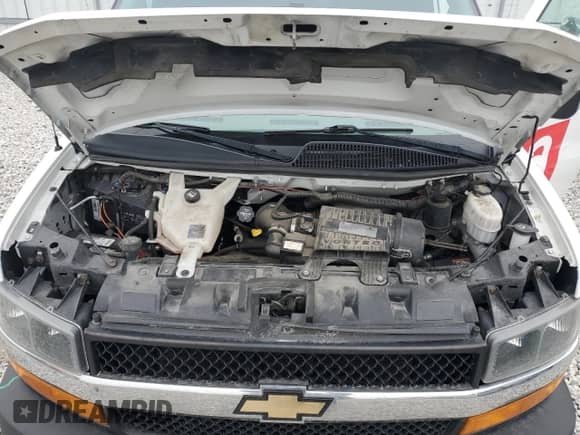 2020 Chevrolet Express Cargo with VIN 1GCWGAFG0L1181244, listed as a Copart auction lot 44320155 with 110,293 mi miles and Salvage title. Bid and sale history available at DreamBid. Image 12.