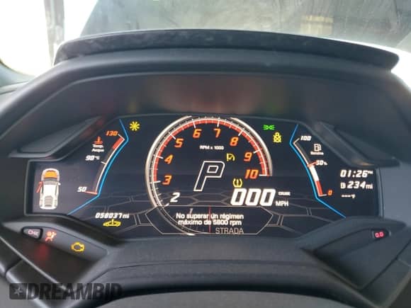 2021 Lamborghini Huracan с VIN ZHWUF5ZF0MLA15889, выставлен на аукционе Copart как лот 45633785 с пробегом 58 037 миль миль и Списание • Salvage title. История ставок и продаж доступна на DreamBid. Изображение 9.