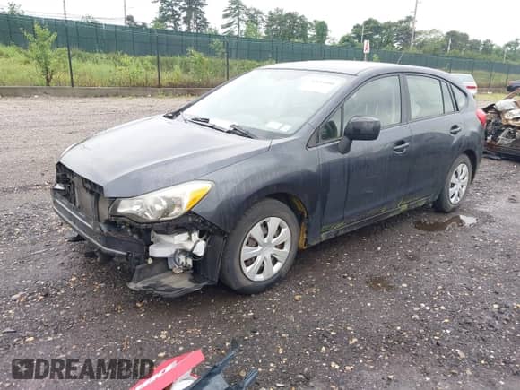 2013 Subaru Impreza 2.0i with VIN JF1GPAA68DG855146, listed as a IAAI auction lot 42611000 with 50,375 mi miles and . Bid and sale history available at DreamBid. Image 2.