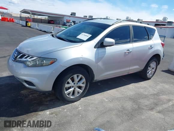 2014 Nissan Murano SV with VIN JN8AZ1MU0EW406835, listed as a IAAI auction lot 41760046 with 224,669 mi miles and . Bid and sale history available at DreamBid. Image 19.