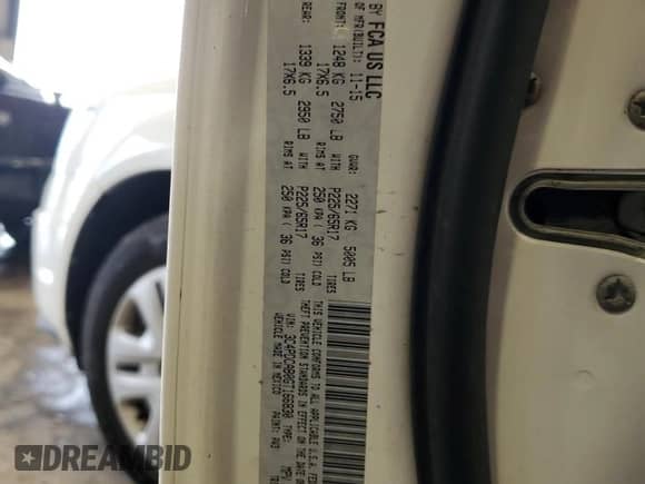 2016 Dodge Journey Canada Value с VIN 3C4PDCAB0GT166830, выставлен на аукционе Copart как лот 57433865 с пробегом 41 764 миль миль и Списание • Salvage title. История ставок и продаж доступна на DreamBid. Изображение 13.