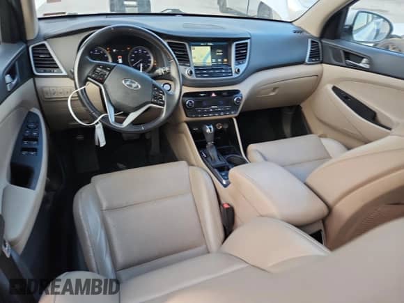 2016 Hyundai Tucson Limited z VIN KM8J33A23GU152172, wystawiony jako Copart lot #71030625 z przebiegiem 83 941 mil mil oraz Czysty tytuł • Clean title. Historia ofert i sprzedaży dostępna na DreamBid. Obrazek 8.