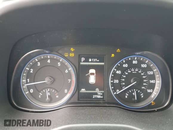 2022 Hyundai Kona SEL с VIN KM8K6CAB1NU769594, выставлен на аукционе Copart как лот 82153045 с пробегом 27 788 миль миль и Списание • Salvage title. История ставок и продаж доступна на DreamBid. Изображение 9.