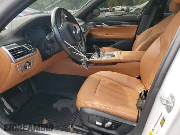 2019 BMW 7 Series 740i xDrive with VIN WBA7E4C55KGV71053, listed as a Copart auction lot 65293155 with Not provided miles and Salvage title. Bid and sale history available at DreamBid. Image 7.