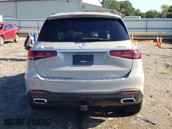 2025 Mercedes-Benz GLS 450 z VIN 4JGFF5KE8SB388466, wystawiony jako Copart lot #62907065 z przebiegiem 1 726 mil mil oraz Szkoda całkowita • Salvage title. Historia ofert i sprzedaży dostępna na DreamBid. Obrazek 6.