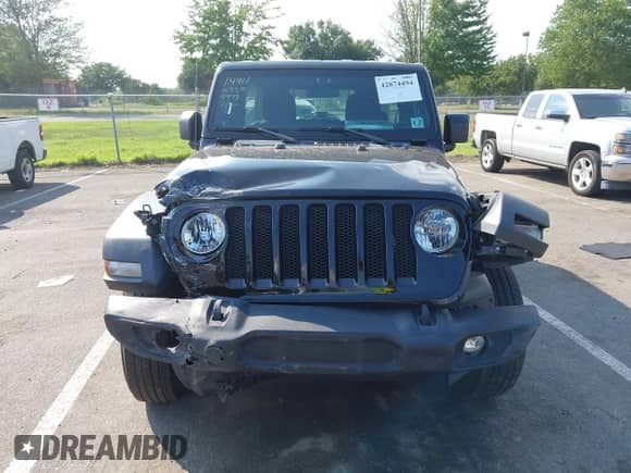 2022 Jeep Wrangler Unlimited Willys with VIN 1C4HJXDNXNW234973, listed as a IAAI auction lot 42874494 with 27,809 mi miles and . Bid and sale history available at DreamBid. Image 12.