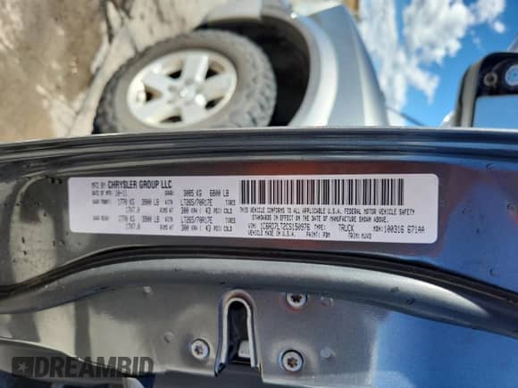 2012 Ram 1500 Big Horn с VIN 1C6RD7LT2CS150976, выставлен на аукционе Copart как лот 84448105 с пробегом 177 372 миль миль и Списание • Salvage title. История ставок и продаж доступна на DreamBid. Изображение 12.