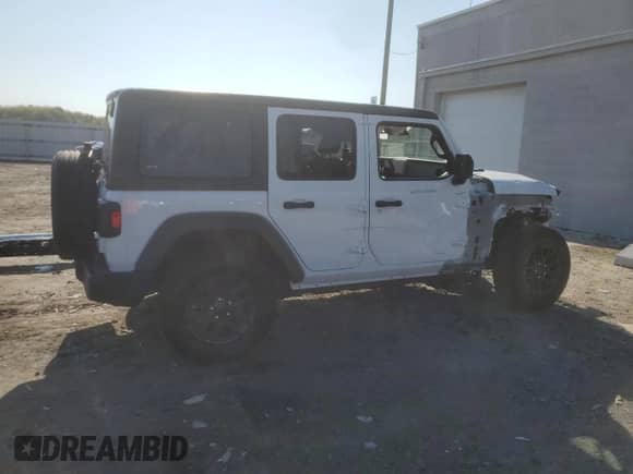 2024 Jeep Wrangler Sport S с VIN 1C4PJXDN8RW329338, выставлен на аукционе Copart как лот 80866575 с пробегом 17 333 миль миль и Списание • Salvage title. История ставок и продаж доступна на DreamBid. Изображение 3.