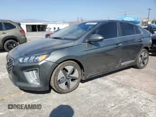 2021 Hyundai Ioniq Limited z VIN KMHC05LC2MU260961, wystawiony jako Copart lot #68502335 z przebiegiem 120 150 mil mil oraz Szkoda całkowita • Salvage title. Historia ofert i sprzedaży dostępna na DreamBid. Obrazek 1.