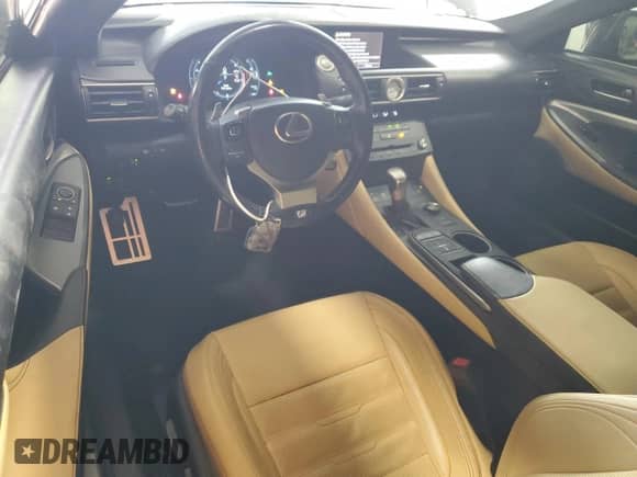 2016 Lexus RC 350 F Sport with VIN JTHSE5BC8G5006431, listed as a Copart auction lot 46497245 with 95,831 mi miles and Salvage title. Bid and sale history available at DreamBid. Image 8.