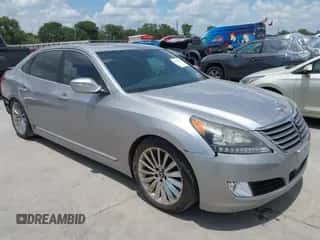 2014 Hyundai Equus Ultimate z VIN KMHGH4JH4EU076707, wystawiony jako IAAI lot #42707610 z przebiegiem 87 991 mil mil oraz . Historia ofert i sprzedaży dostępna na DreamBid. Obrazek 1.