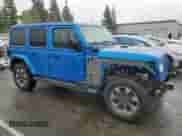 2021 Jeep Wrangler Unlimited Sahara Altitude z VIN 1C4HJXEG7MW728612, wystawiony jako Copart lot #45001535 z przebiegiem 24 027 mil mil oraz Szkoda całkowita • Salvage title. Historia ofert i sprzedaży dostępna na DreamBid. Obrazek 4.