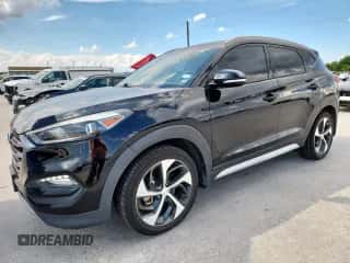 2018 Hyundai Tucson Sport z VIN KM8J33AL3JU744042, wystawiony jako Copart lot #85325385 z przebiegiem 104 499 mil mil oraz Szkoda całkowita • Salvage title. Historia ofert i sprzedaży dostępna na DreamBid. Obrazek 1.