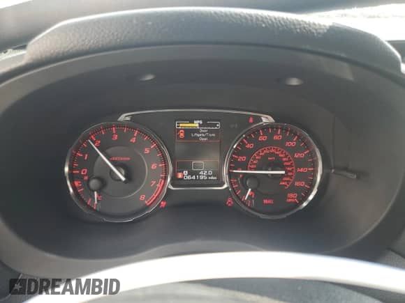 2017 Subaru WRX with VIN JF1VA1B62H9828526, listed as a Copart auction lot 58035045 with 64,195 mi miles and Salvage title. Bid and sale history available at DreamBid. Image 9.