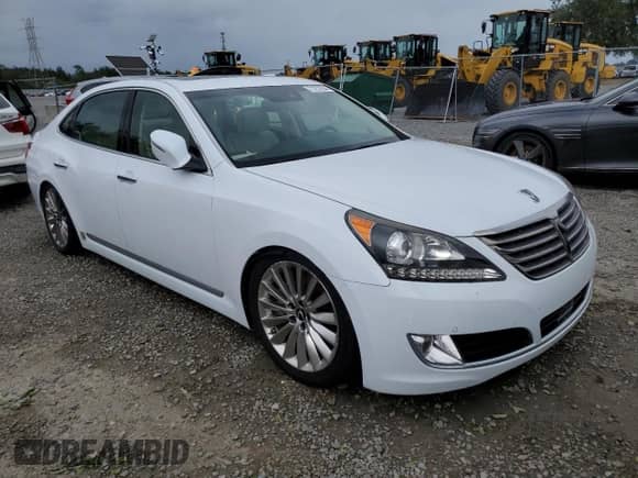2014 Hyundai Equus Ultimate with VIN KMHGH4JH1EU084957, listed as a Copart auction lot 73752994 with Not provided miles and Non repairable. Bid and sale history available at DreamBid. Image 4.