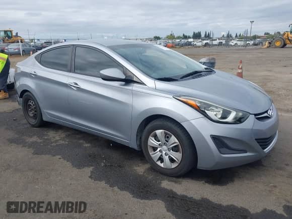 2016 Hyundai Elantra SE with VIN 5NPDH4AE3GH747410, listed as a IAAI auction lot 43358729 with 127,792 mi miles and . Bid and sale history available at DreamBid. Image 1.