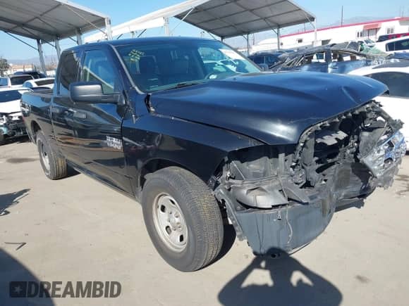2016 Ram 1500 Tradesman with VIN 1C6RR6FG4GS189858, listed as a IAAI auction lot 41725007 with 94,759 mi miles and . Bid and sale history available at DreamBid. Image 1.