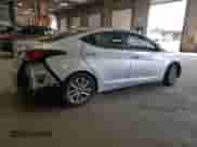 2014 Hyundai Elantra Limited with VIN KMHDH4AE9EU037281, listed as a Copart auction lot 81099565 with 124,338 mi miles and Clean title. Bid and sale history available at DreamBid. Image 3.