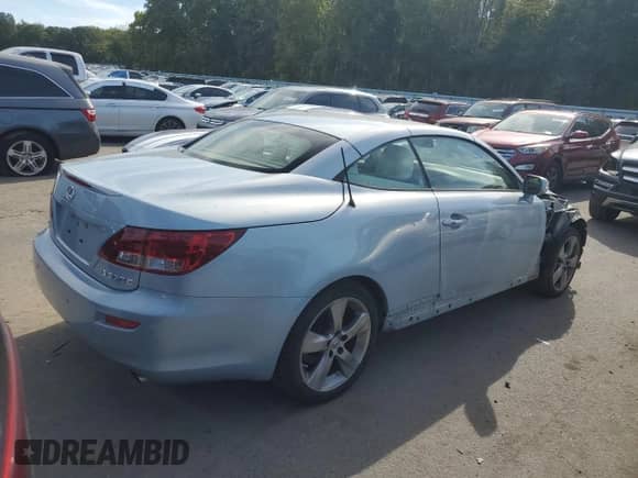 2010 Lexus IS 350 C с VIN JTHFE2C2XA2504483, выставлен на аукционе Copart как лот 85156285 с пробегом 33 012 миль миль и Списание • Salvage title. История ставок и продаж доступна на DreamBid. Изображение 3.