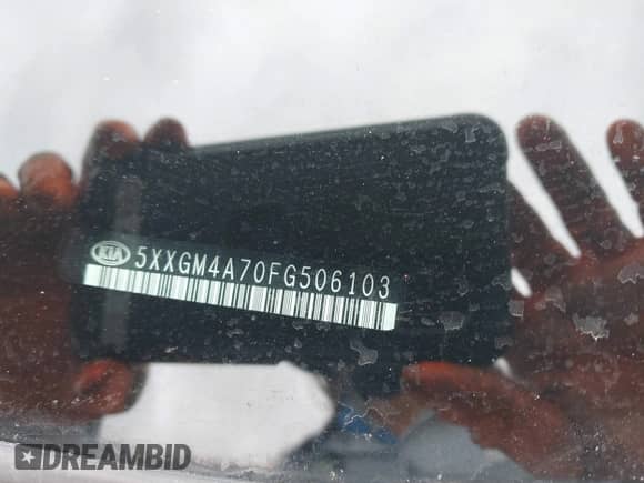 2015 Kia Optima LX with VIN 5XXGM4A70FG506103, listed as a IAAI auction lot 43292069 with 138,095 mi miles and . Bid and sale history available at DreamBid. Image 9.