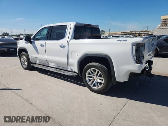 2019 GMC Sierra 1500 SLT z VIN 1GTU9DED1KZ111312, wystawiony jako Copart lot #87459715 z przebiegiem 100 157 mil mil oraz Szkoda całkowita • Salvage title. Historia ofert i sprzedaży dostępna na DreamBid. Obrazek 2.