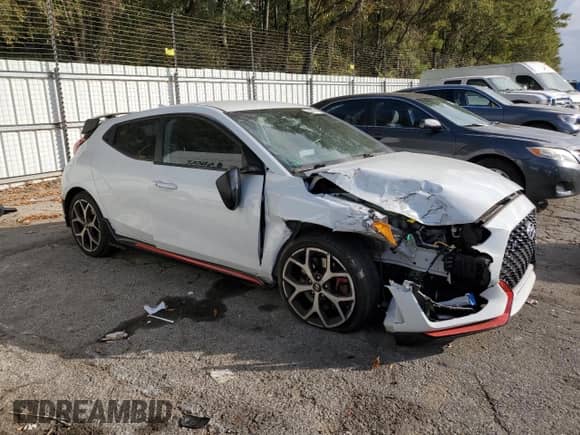 2019 Hyundai Veloster N с VIN KMHT36AH4KU001624, выставлен на аукционе Copart как лот 79300764 с пробегом 23 232 миль миль и Списание • Salvage title. История ставок и продаж доступна на DreamBid. Изображение 4.