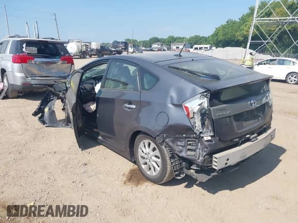 2012 Toyota Prius with VIN JTDKN3DP6C3015110, listed as a IAAI auction lot 42708897 with Not provided miles and . Bid and sale history available at DreamBid. Image 3.
