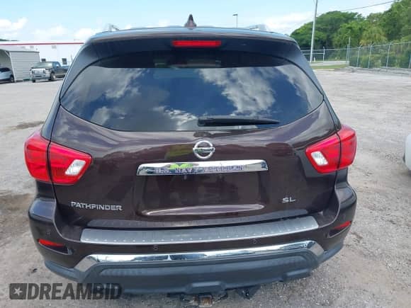2019 Nissan Pathfinder SL with VIN 5N1DR2MN3KC581063, listed as a IAAI auction lot 42311710 with 142,252 mi miles and . Bid and sale history available at DreamBid. Image 16.