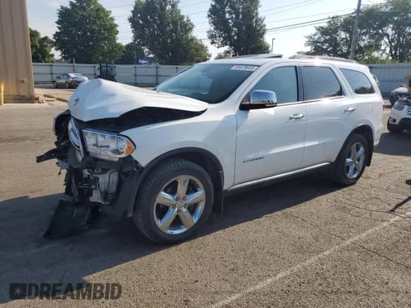 2013 Dodge Durango Citadel with VIN 1C4RDJEG2DC668037, listed as a Copart auction lot 69029655 with 137,501 mi miles and Salvage title. Bid and sale history available at DreamBid. Image 1.