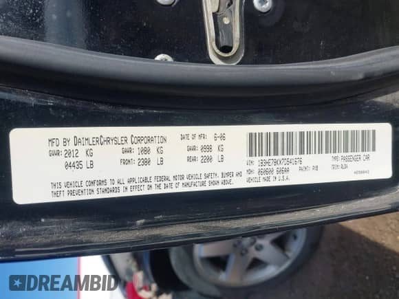 2007 Dodge Caliber R/T z VIN 1B3HE78KX7D541676, wystawiony jako IAAI lot #43475103 z przebiegiem 129 737 mil mil oraz . Historia ofert i sprzedaży dostępna na DreamBid. Obrazek 9.