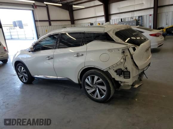 2019 Nissan Murano SL with VIN 5N1AZ2MJ8KN147581, listed as a Copart auction lot 70034095 with 64,314 mi miles and Salvage title. Bid and sale history available at DreamBid. Image 2.