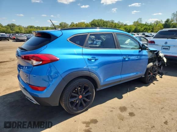 2017 Hyundai Tucson Eco with VIN KM8J3CA22HU464534, listed as a Copart auction lot 72020535 with 99,520 mi miles and Salvage title. Bid and sale history available at DreamBid. Image 3.