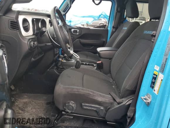 2021 Jeep Wrangler Unlimited Sport with VIN 1C4HJXDN4MW628970, listed as a Copart auction lot 65211115 with 52,499 mi miles and Salvage title. Bid and sale history available at DreamBid. Image 7.