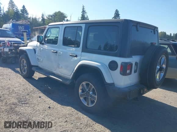 2021 Jeep Wrangler Unlimited Sahara High Altitude с VIN 1C4HJXEN5MW592575, выставлен на аукционе IAAI как лот 42843252 с пробегом 50 142 миль миль и . История ставок и продаж доступна на DreamBid. Изображение 3.