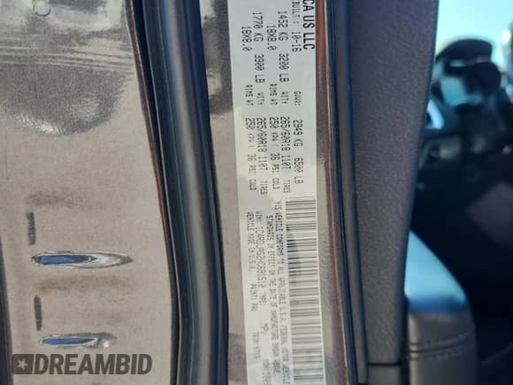 2017 Dodge Durango SXT with VIN 1C4RDJAG2HC691510, listed as a Copart auction lot 71217505 with 95,876 mi miles and Salvage title. Bid and sale history available at DreamBid. Image 13.