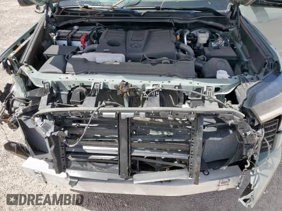 2025 Toyota Tundra SR with VIN 5TFLA5DB4SX257935, listed as a Copart auction lot 57320765 with 6,384 mi miles and Salvage title. Bid and sale history available at DreamBid. Image 11.