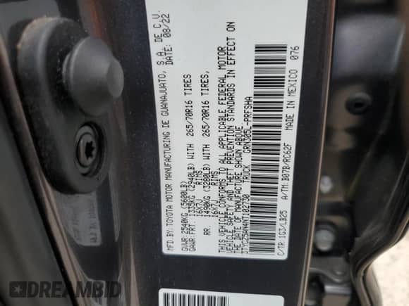 2022 Toyota Tacoma SR с VIN 3TYCZ5AN4NT102730, выставлен на аукционе Copart как лот 70374165 с пробегом 39 034 миль миль и Списание • Salvage title. История ставок и продаж доступна на DreamBid. Изображение 12.