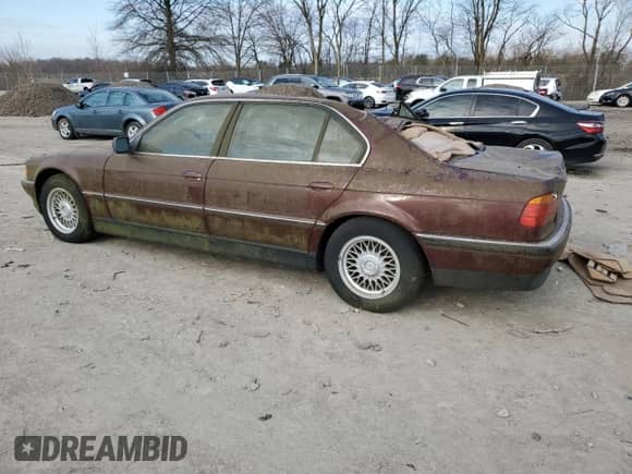 1999 BMW 7 Series 740iL с VIN WBAGH8339XDP01969, выставлен на аукционе Copart как лот 50859735 с пробегом Не указан миль и Списание • Salvage title. История ставок и продаж доступна на DreamBid. Изображение 2.