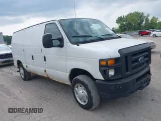 2012 Ford Econoline Cargo Commercial with VIN 1FTNE1EWXCDB13624, listed as a IAAI auction lot 42801399 with 60,460 mi miles and . Bid and sale history available at DreamBid. Image 1.