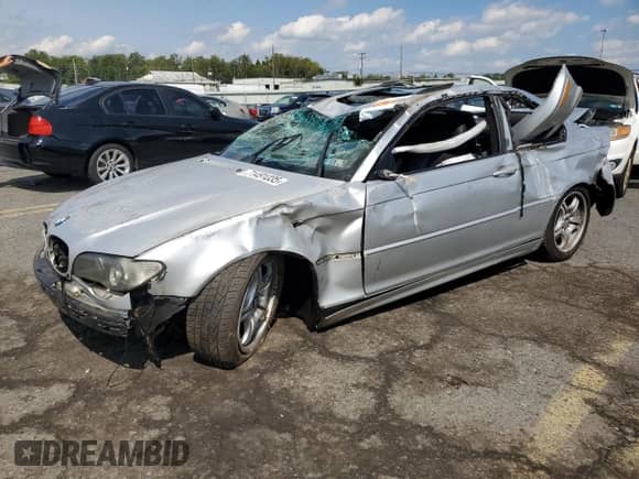 2004 BMW 3 Series 330Ci with VIN WBABD53404PD98137, listed as a Copart auction lot 71491035 with Not provided miles and Salvage title. Bid and sale history available at DreamBid. Image 1.